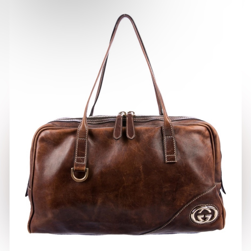 Gucci Medium Brit Boston Bag